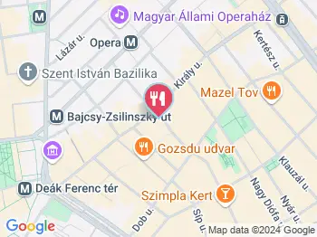 Melissa Bisztro Greek Taverna Budapest a térképen