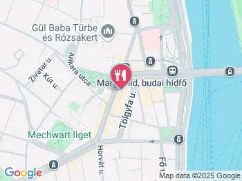 Menta Terasz Budapest a térképen