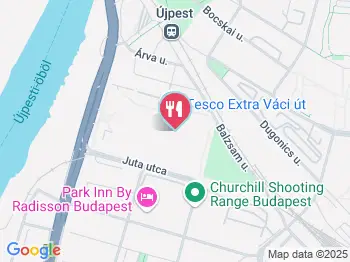 Menü Étterem - Tesco Extra Váci út Budapest a térképen