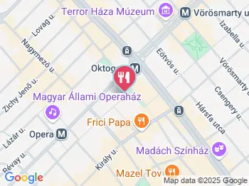 Menza Étterem & Kávézó Budapest a térképen