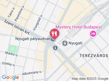 Meraki Food Truck Budapest a térképen