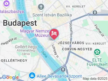 Mercure Budapest Korona Hotel Budapest a térképen