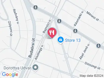 Mermel Étterem Budapest a térképen