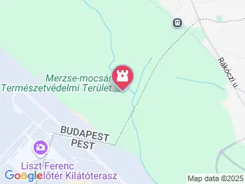 Merzse-mocsár Természetvédelmi Terület Budapest a térképen