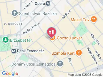 Meshuga Budapest a térképen