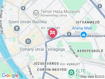 Mercure Budapest Metropol Hotel Budapest a térképen