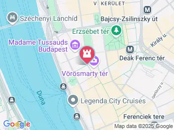 Millenniumi Földalatti Vasút állomásai Budapest a térképen