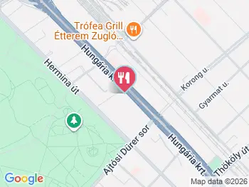 Mimóza Étterem Budapest a térképen