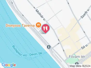 mínima bistro Budapest a térképen