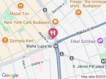 Mirano Török-Görög Étterem Budapest a térképen