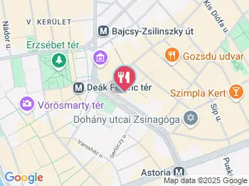 Mlinar Pékség - Madách Imre tér Budapest a térképen