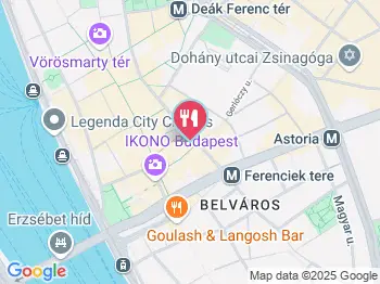 Mlinar Pékség - Petőfi Sándor utca Budapest a térképen