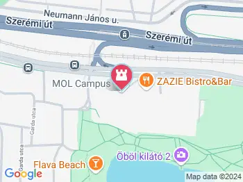 MOL SkyDeck Budapest a térképen