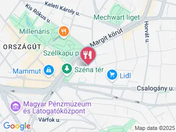 Monokini Kantin Budapest a térképen