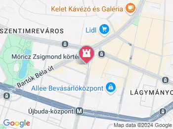 Móricz Zsigmond szobra Budapest a térképen
