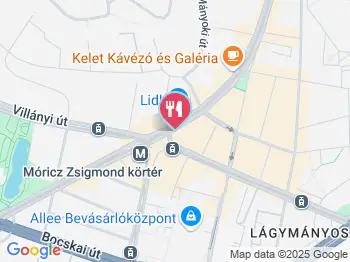 Móriczka Bisztró Budapest a térképen