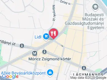 Moto Pizza - Bartók Béla út Budapest a térképen