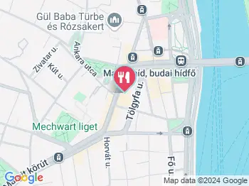 Muci - coffee & pastry Budapest a térképen