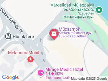 Műcsarnok Budapest a térképen