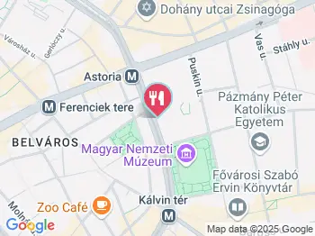 Műhely Egyetem Cafe Budapest a térképen