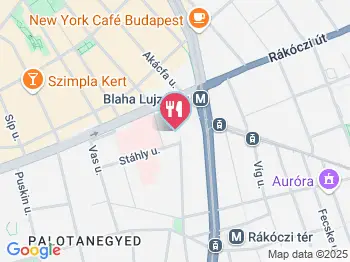 Corvin Café Budapest a térképen