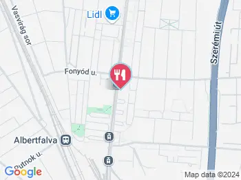 Nádas Söröző Budapest a térképen