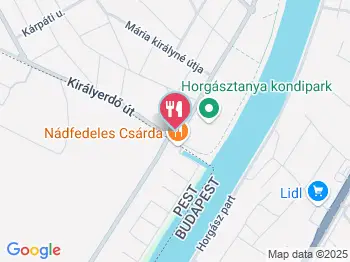 Nádfedeles Csárda Budapest a térképen