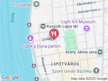 Nádor Borétterem Budapest a térképen