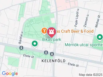 Nagy rács Budapest a térképen