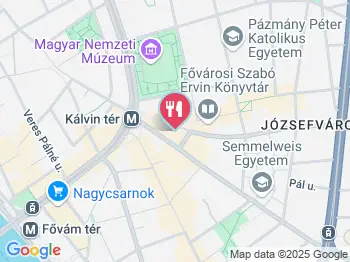 Namizu Budapest a térképen