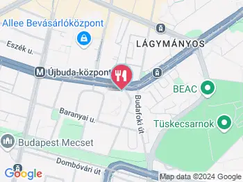 Nancy Food Budapest a térképen