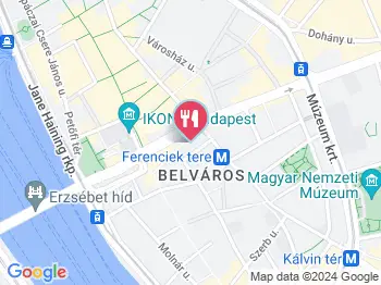 Napfényes Étterem & Cukrászda - Ferenciek tere Budapest a térképen