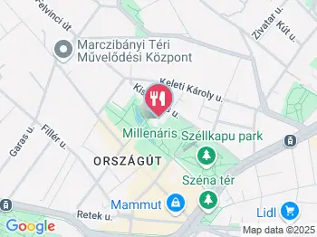 NapKözi - Millenáris Park Budapest a térképen