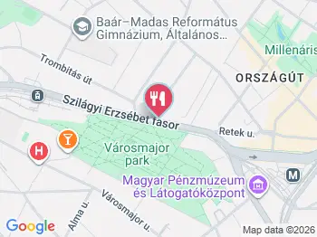NASO Étterem Budapest a térképen