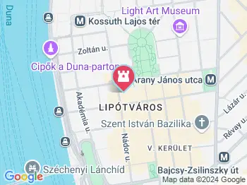 A német megszállás áldozatainak emlékműve Budapest a térképen