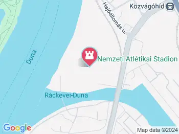 Nemzeti Atlétikai Stadion Budapest a térképen