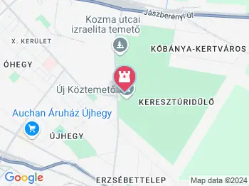 Nemzeti Gyászpark Budapest a térképen