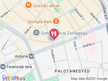 Neverland Bar Escape Room Pizzeria Budapest a térképen