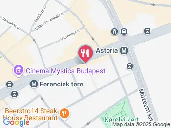 Nika Étterem Budapest a térképen