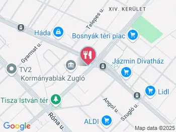 No. 1 Gyros Büfé Budapest a térképen