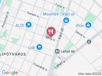 Nokedli Be- & Kifőzde - Ipoly utca Budapest a térképen