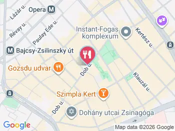 Nokedlish Dob Budapest a térképen
