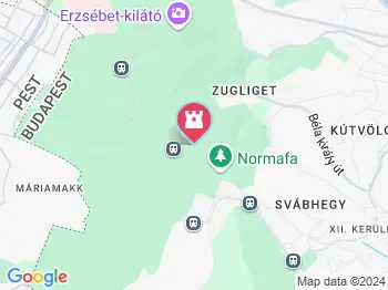 Normafa Park Budapest a térképen