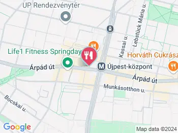 Nyaloda Fagyizó - Újpest-Központ Budapest a térképen