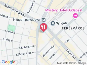 Nyugati Cöli Bisztró Budapest a térképen