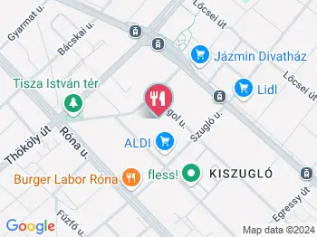 Oberon Cafe Budapest a térképen