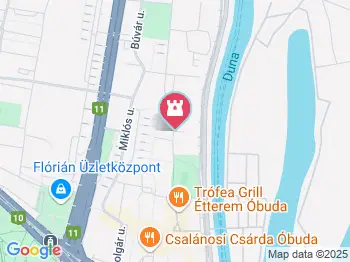 Óbudai Múzeum Budapest a térképen