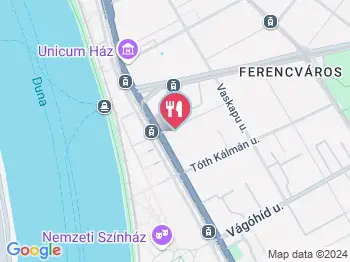 Office Burger Budapest a térképen