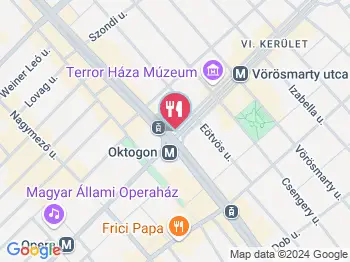 Oktogon Fagyizó & Kolbice Budapest a térképen