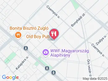 Old Boy Pub Budapest a térképen